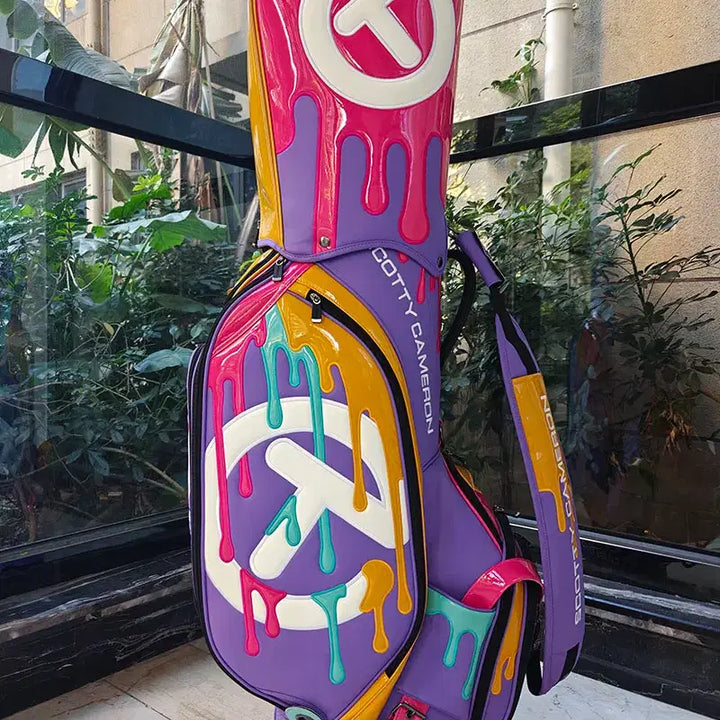 [BUNJANG] Waterproof Pro Caddy Bag (Purple) / 골프백 방수 프로 캐디백(퍼플채색)