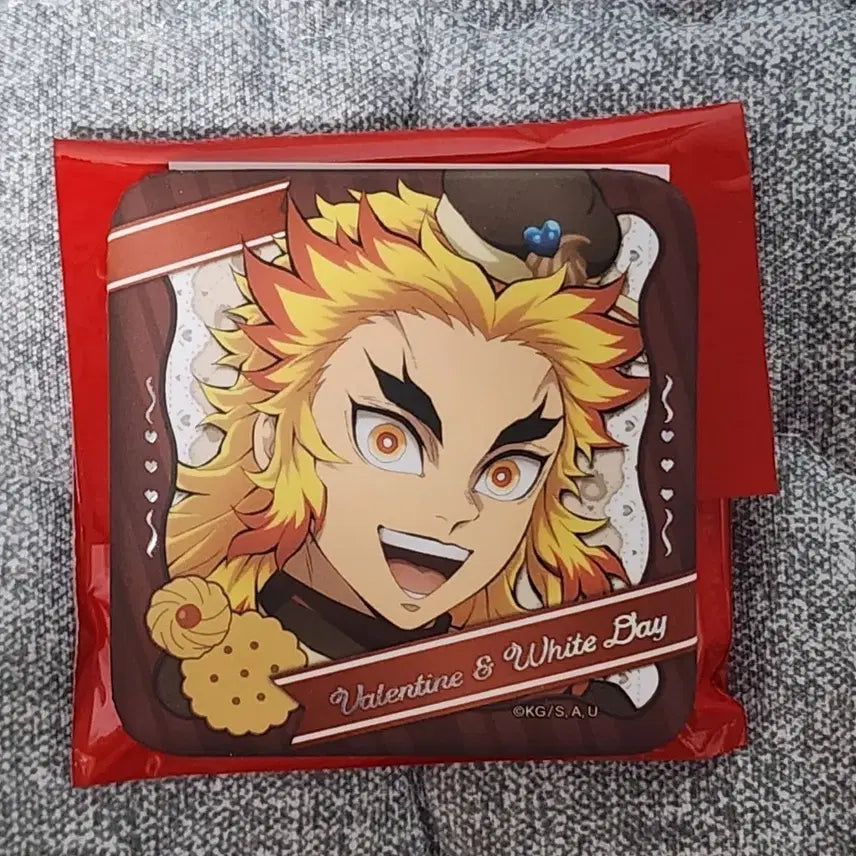 [BUNJANG] Demon Slayer: Kimetsu no Yaiba Kyojuro Rengoku Valentine &amp; White Day Event 2026 Can Badge / 귀멸의 칼날 발렌타인 &amp; 화이트데이 이벤트 2026 렌고쿠 쿄쥬로 캔뱃지
