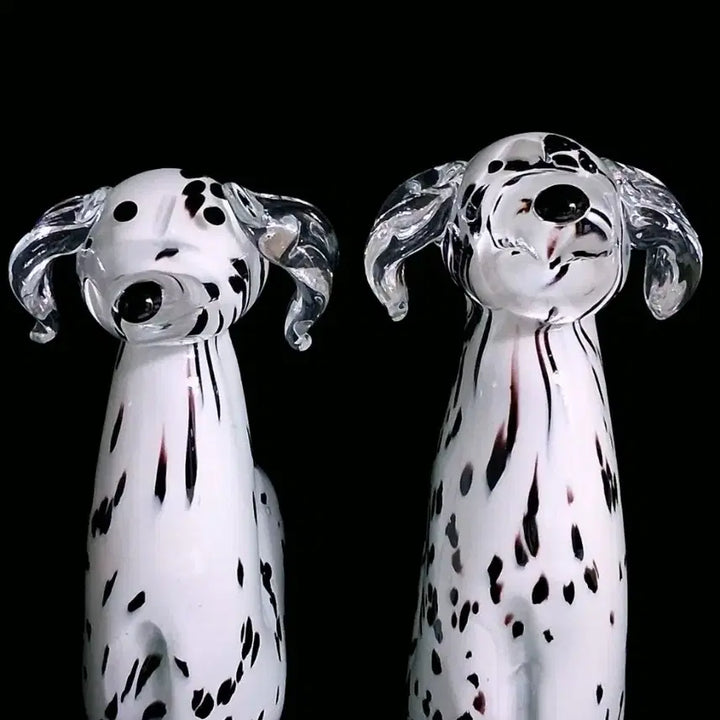 [BUNJANG] Fifth Avenue Crystal Dalmatian Figurine Set with Paperweight / 미국 FIFTH AVENUE 크리스탈 달마시안 피겨린 셋트