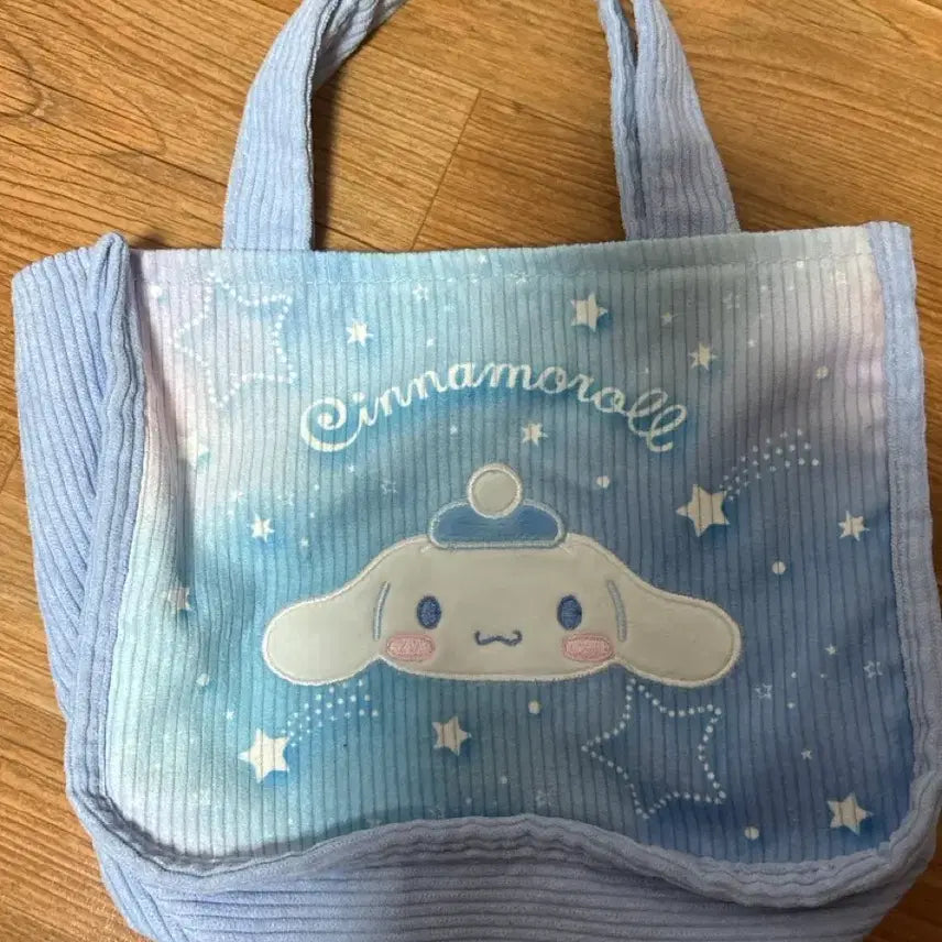 [BUNJANG] Cinnamoroll Tote Bag Sky Blue / 시나모롤 토트백 하늘색