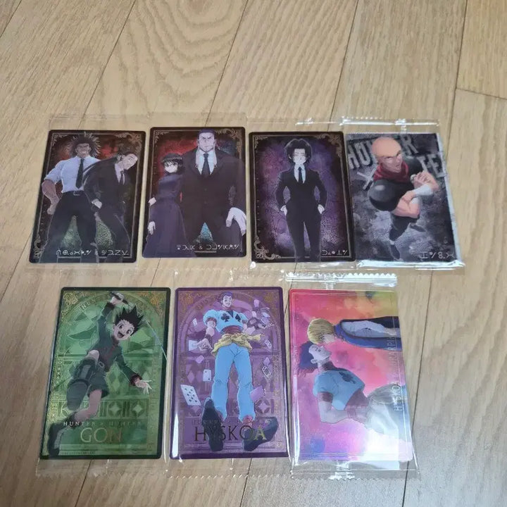 [BUNJANG] Hunter x Hunter Chrollo Lucilfer Wafer Card Bundle Set (7 Types) / (7종 일괄) 헌터헌터 이타자가 이타쟈가 웨하스 카드