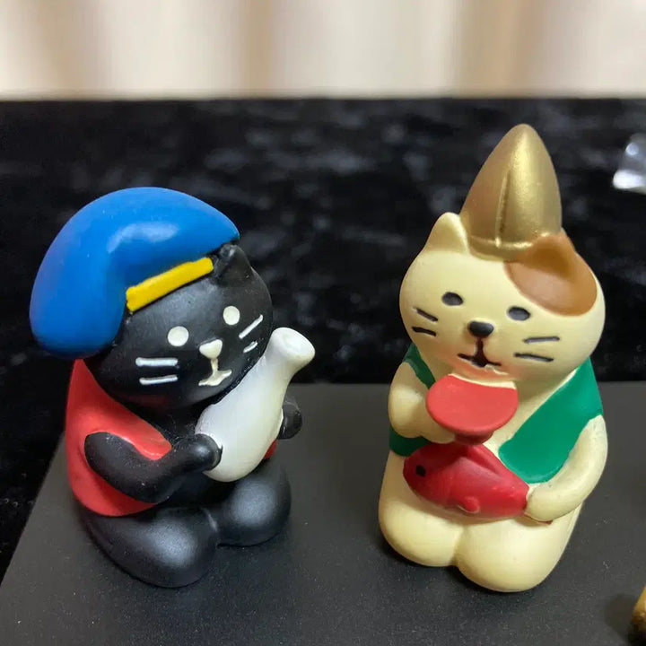 [BUNJANG] De-colle concombre New Year Cat Set / 데꼴 concombre 신년:술고양이 세트