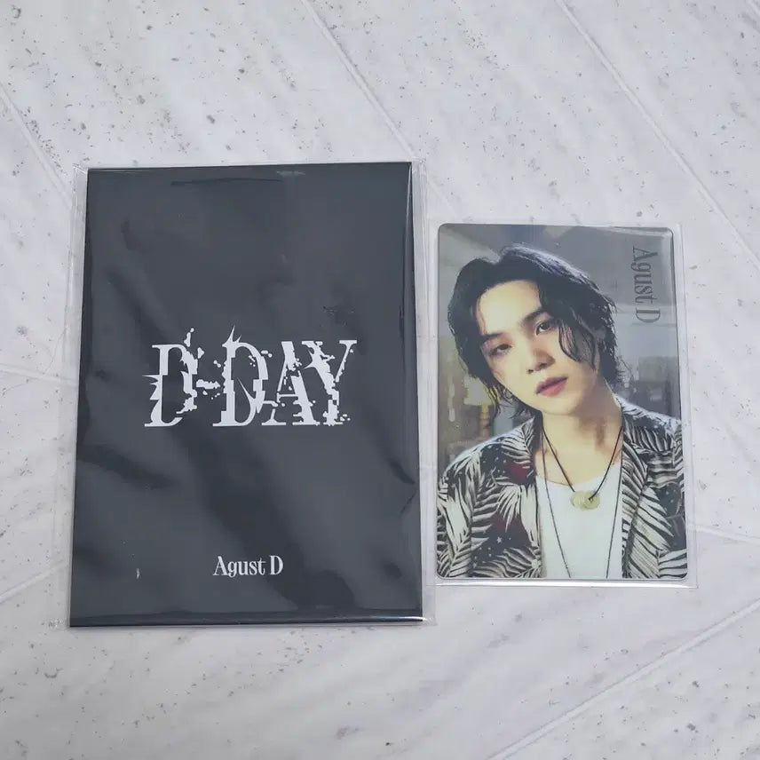 [BUNJANG] BTS Suga Agust D D-DAY Metallic Photocard / BTS 방탄 슈가 어거스트디 디데이 메탈릭 포토카드 포카 양도 윤기 SUGA Agust D D-DAY