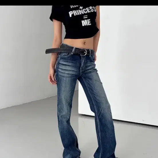 [SOLD OUT] 스판 워싱 플레어 부츠컷 데님