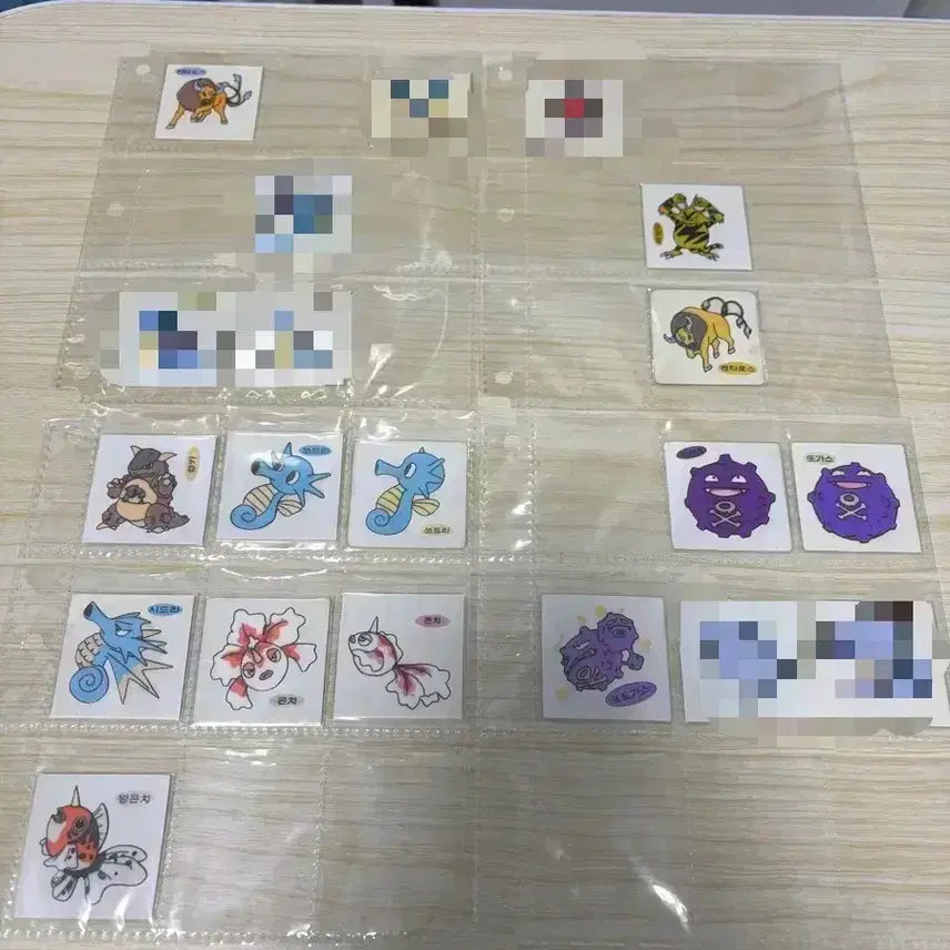 [BUNJANG] Pokemon Old Version Sticker (Unpeeled) / 판매)포켓몬스터 구버전 띠부씰 안뗀씰 200종