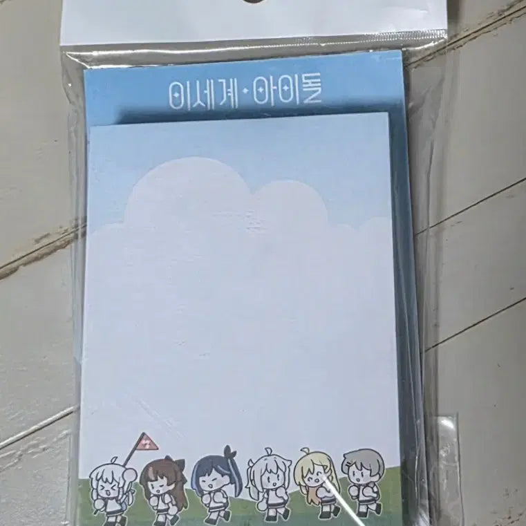 [BUNJANG] ISEGYE IDOL Mini Notebook &amp; Sticky Note Pad Set / 이세돌 미니 노트 , 스티키 노트 패드 이세계아이돌 이세페