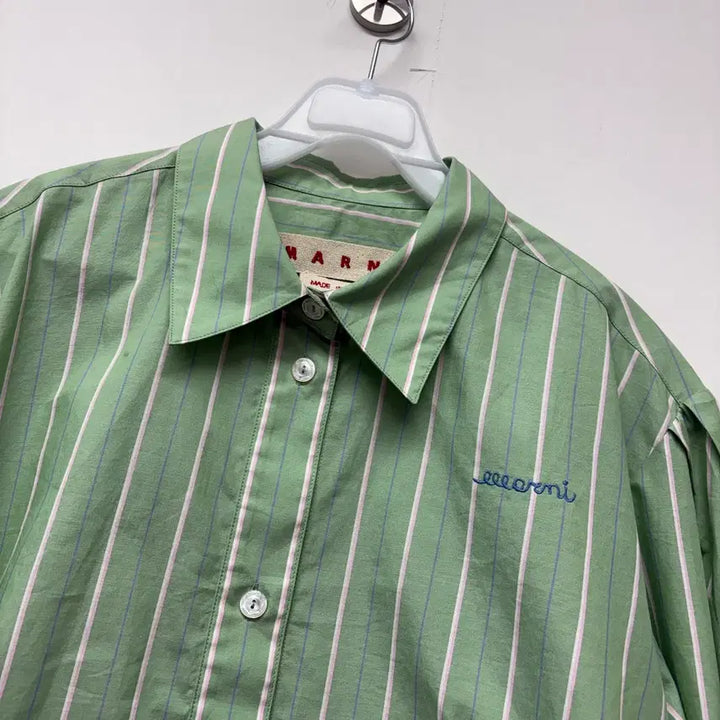 [BUNJANG] Marni Striped Cropped Shirt Size 42 / 마르니 스트라이프 크롭 셔츠 42