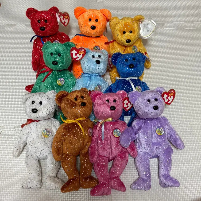[BUNJANG] TY Bear 10th Anniversary Set / ty베어 티와이베어 티와이인형 10주년세트