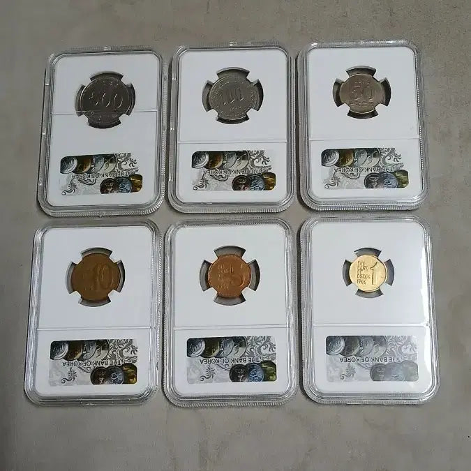 [BUNJANG] Early Korean Coin Full Set (1-500 Won) / 옛날돈 최초발행 초년도 풀세트 1주~500주