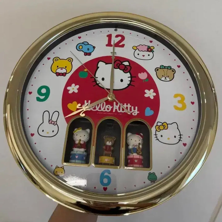 [BUNJANG] 1995 Sanrio Hello Kitty Alarm Wall Clock / 1995년 고전 산리오 알람 기능 탑재 벽시계