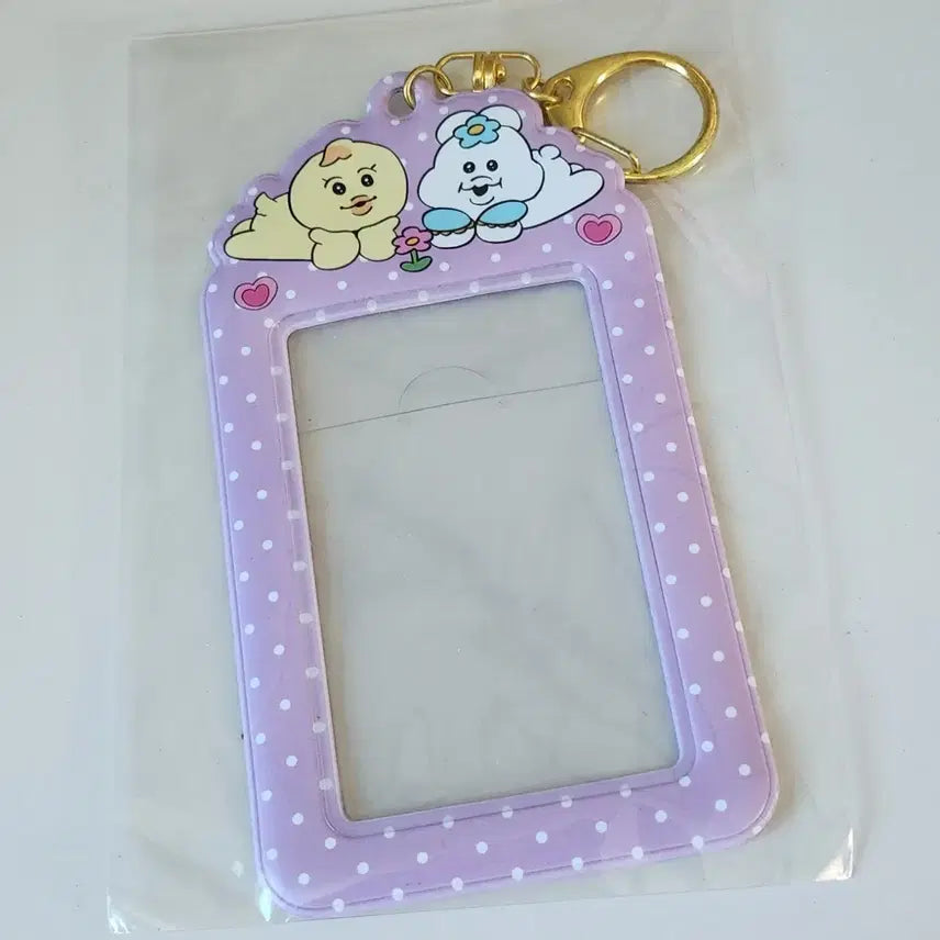 [BUNJANG] Purple ~ Umbochamu Character Photocard Holder Keyring Kimimaro Kawaisoni / 퍼플 ~ 음뽀챠무 캐릭터  포카홀더 키링 키미마로 카와이소니