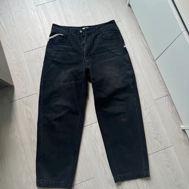 [BUNJANG] etce (ETCE) Gear Washed Denim Pants Black / etce 이티씨이 기어 워시드 데님 팬츠 블랙