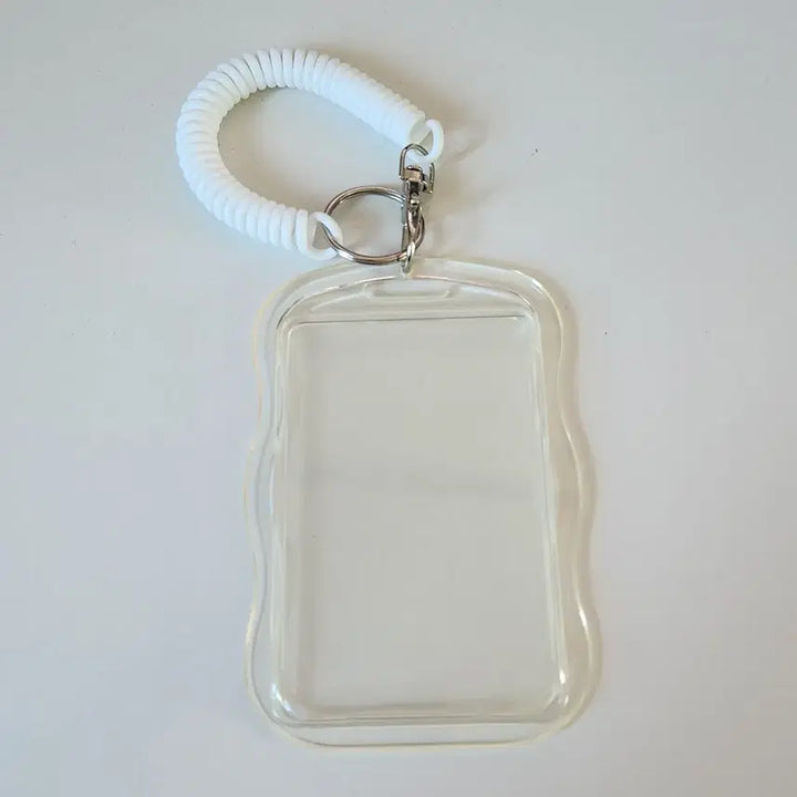 [BUNJANG] Transparent Photocard Keychain Student ID Transit Card Case / 투명 포카 키링 학생증 교통카드 케이스