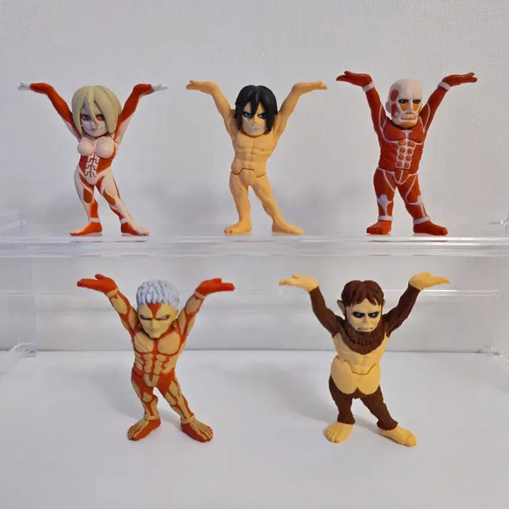 [BUNJANG] Attack on Titan Pan-oki 5-Type Gacha Set / 진격의거인 펜오키 5종 가챠