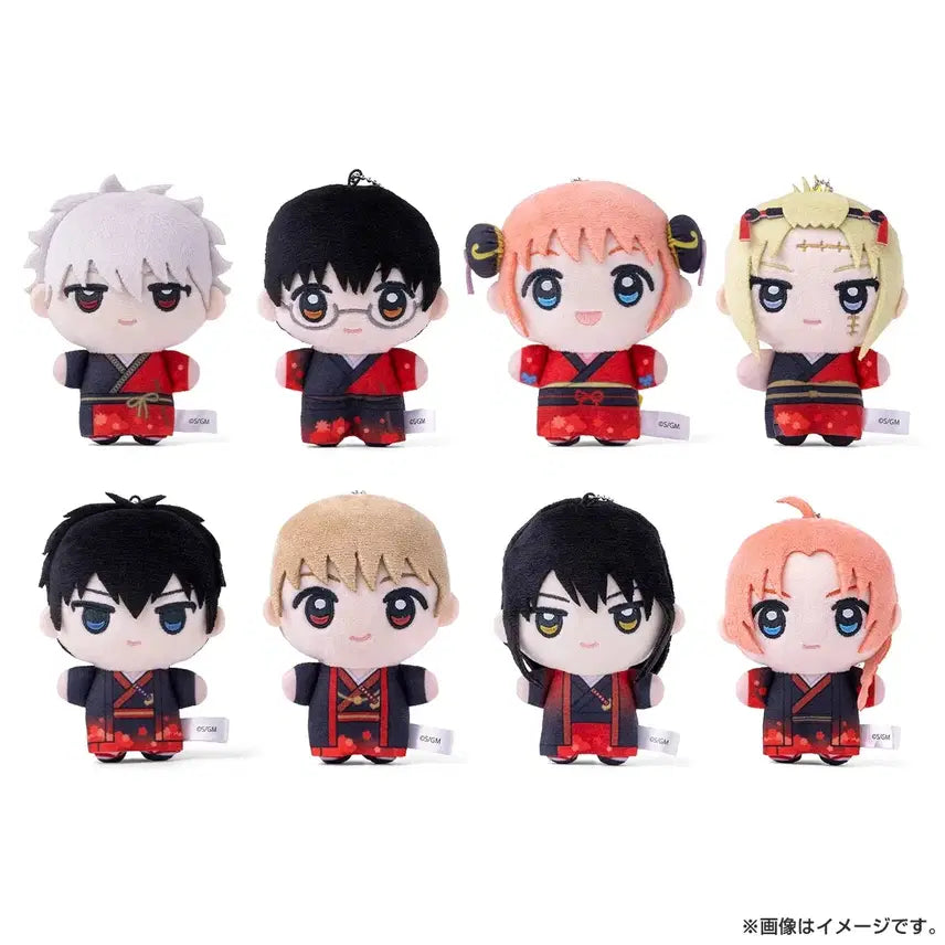 [BUNJANG] Gintama Yoshwara Chibi Nui Doll Keychain - Gintoki, Hijikata, Sougo, Katsura, Kamui / 은혼 요시와라 치비누이 인형 공구 긴토키 히지카타 소고 카츠라 카무이