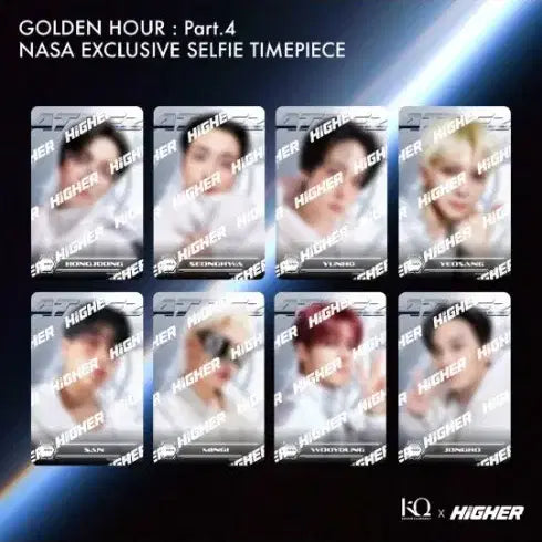 [BUNJANG] ATEEZ Higher NASA Exclusive Selfie Timepiece PVC Card Bundle Set + Case (Sealed) / 에이티즈 하이어 골든아워4 HIGHER 타임피스 나사ver NASA.ver 미개봉 셋트+전용 케이스(all 미개봉)