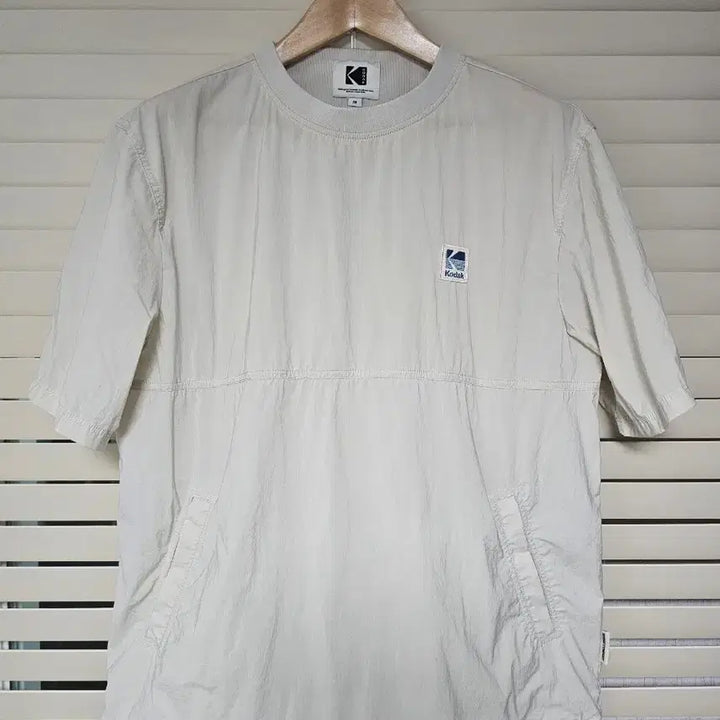 [BUNJANG] Kodak Core Woven T-Shirt Beige Size M / 코닥 코어 우븐 반팔티셔츠 M