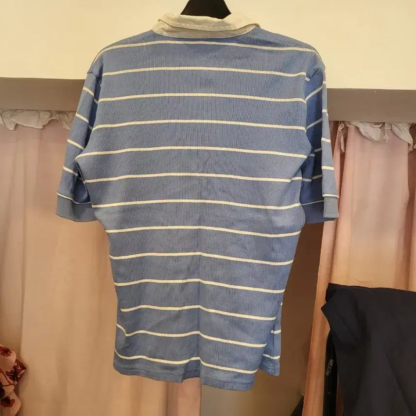 [SOLD OUT] 폴로 랄프로렌 스트라이프 반팔 카라티 블루