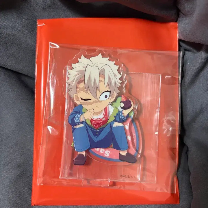[BUNJANG] Demon Slayer Sanemi Strawberry Festival Acrylic Stand (Sealed) / 귀칼 사네미 딸기축제 아크릴 스탠드 미개봉
