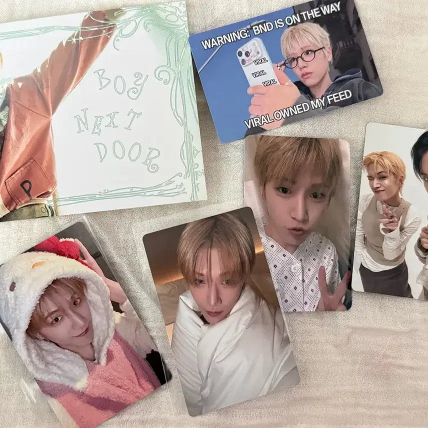 [BUNJANG] BOYNEXTDOOR Riwoo Showcase Kitty Photocard / 보넥도 리우 키티 쇼케 포카 양도
