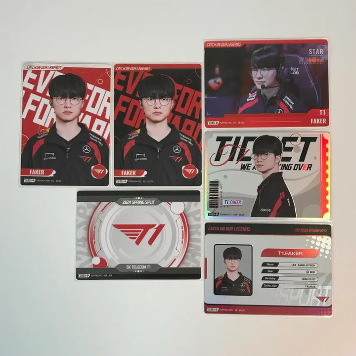 [BUNJANG] T1 Faker Buffun Photocard Bundle Set / T1 티원 페이커 buffun 포토카드 일괄