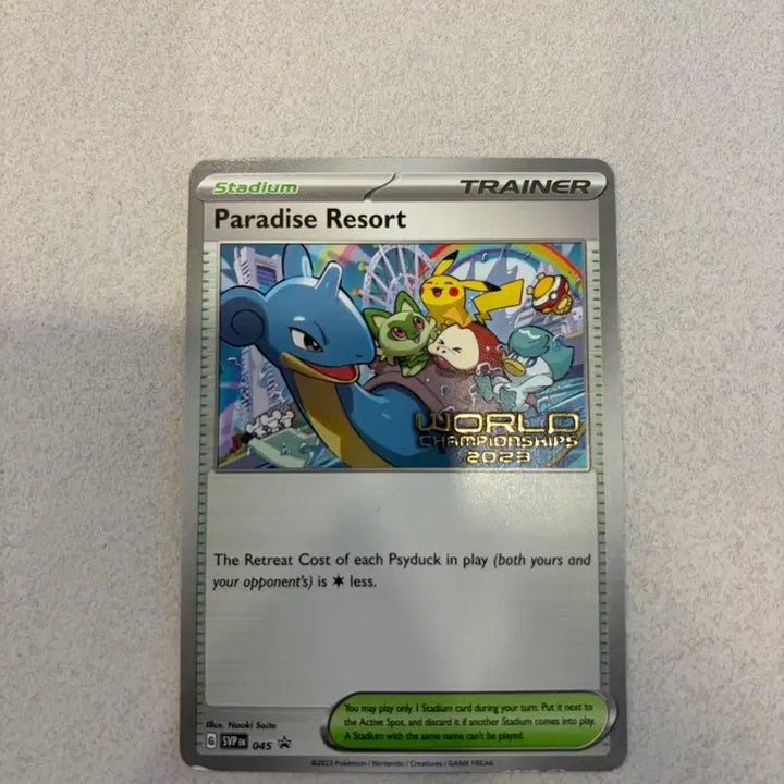 [BUNJANG] Pokemon Card Paradise Resort 2023 World Championship English Edition Rare Card / (희귀카드) 포켓몬 카드 파라다이스 리조트 2023 월드챔피언십 영문판