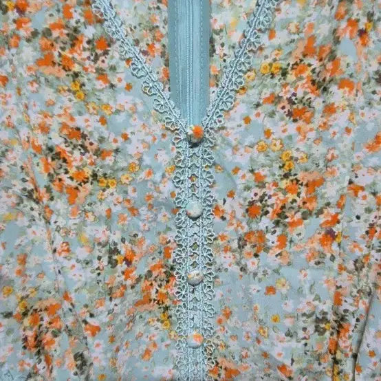 [BUNJANG] Floral Lace Midi Dress / 플로럴 레이스 원피스 44~55