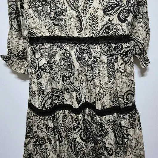 [BUNJANG] Paisley Pattern Long Dress XL / 패턴 롱 원피스 XL