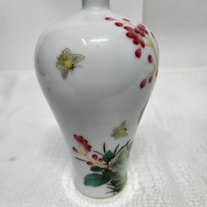 [BUNJANG] Chinese Ceramic Cherry Vase / 중국도자기 채색 앵두매병