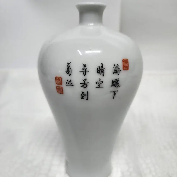 [BUNJANG] Chinese Ceramic Cherry Vase / 중국도자기 채색 앵두매병