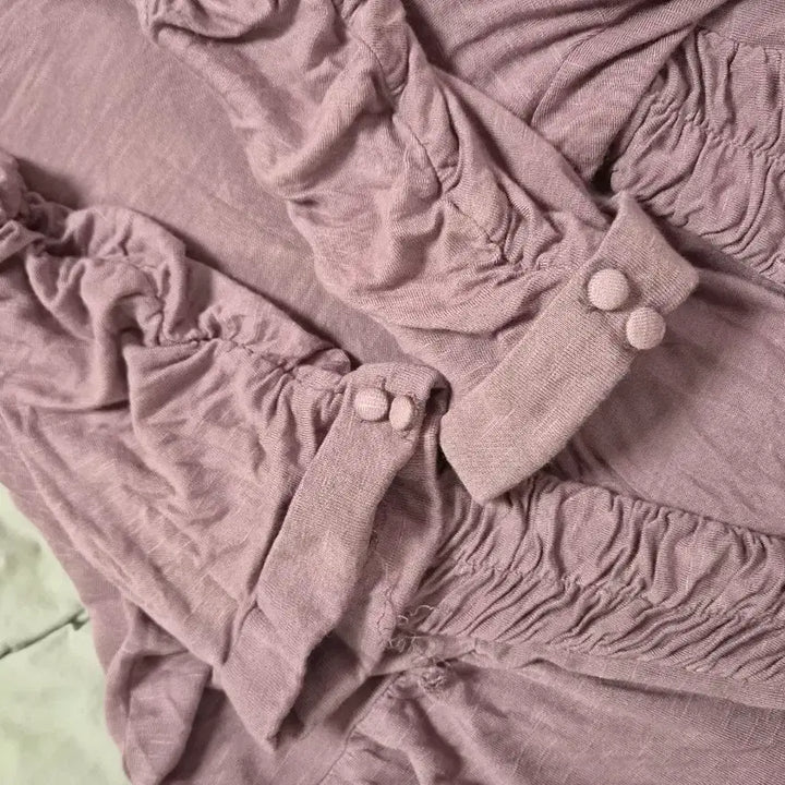 [BUNJANG] Vintage Lavender Fairy Mori Girl Cardigan Set / (대대장 세트) 빈티지 멀멀 라벤더 페어리 모리걸 가디건