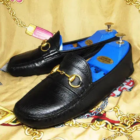 [BUNJANG] Gucci 548604 Black Calfskin Horsebit Brixton Driving Loafers / 이태리명품 구찌 548604 블랙 카프스킨 홀스빗 드라이빙 로퍼 270