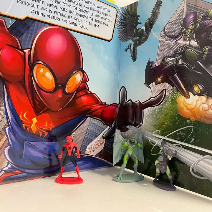 [BUNJANG] Marvel Spider-Man 2018 Activity Book with Figures / 마블 스파이더맨 2018