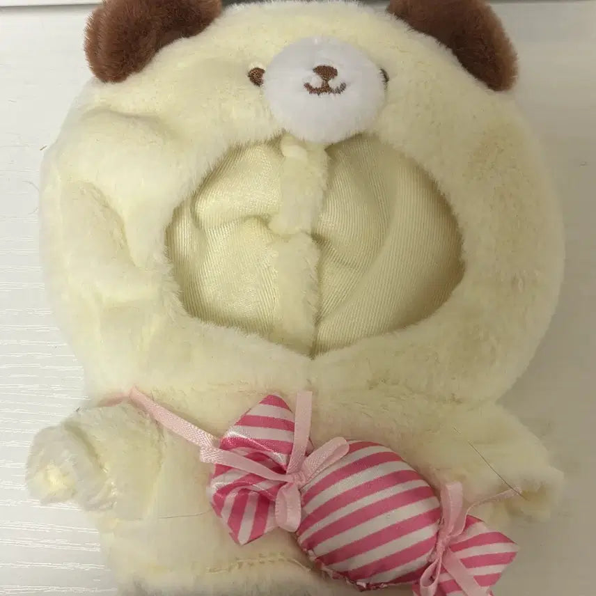 [BUNJANG] Sanrio Pitatto Doll Bear Candy Bag Plush 15cm / 산리오 피탓토 인형 곰 캔디 가방 누이 15cm 솜인형 옷 양도