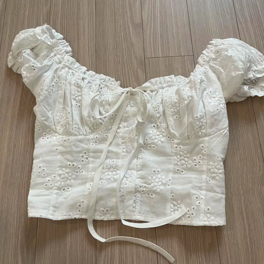 [BUNJANG] White Blouse / [착샷] 화이트 블라우스