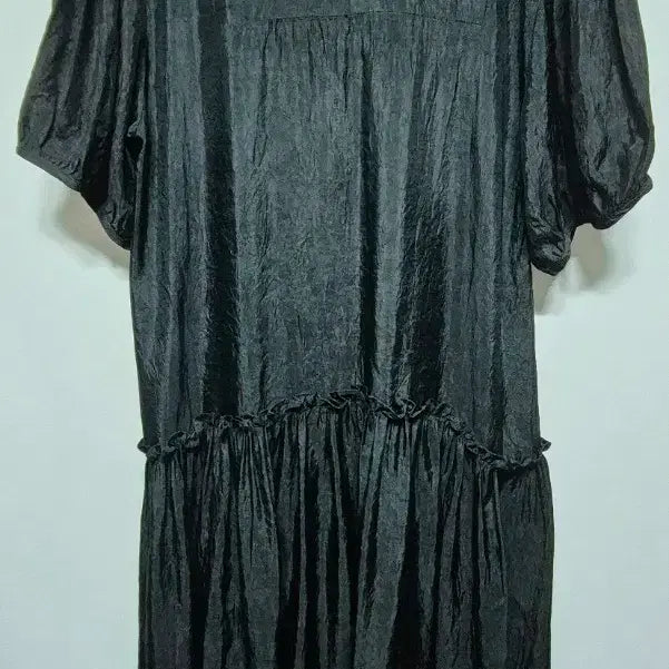 [BUNJANG] Black Frill Long Dress XL / 블랙 프릴 롱 원피스 XL