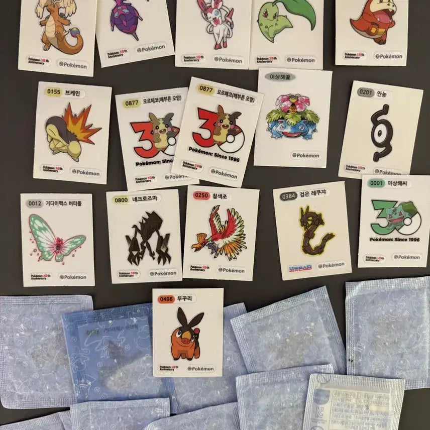 [BUNJANG] Pokemon 30th Anniversary Stickers / 포켓몬 30주년 띠부씰