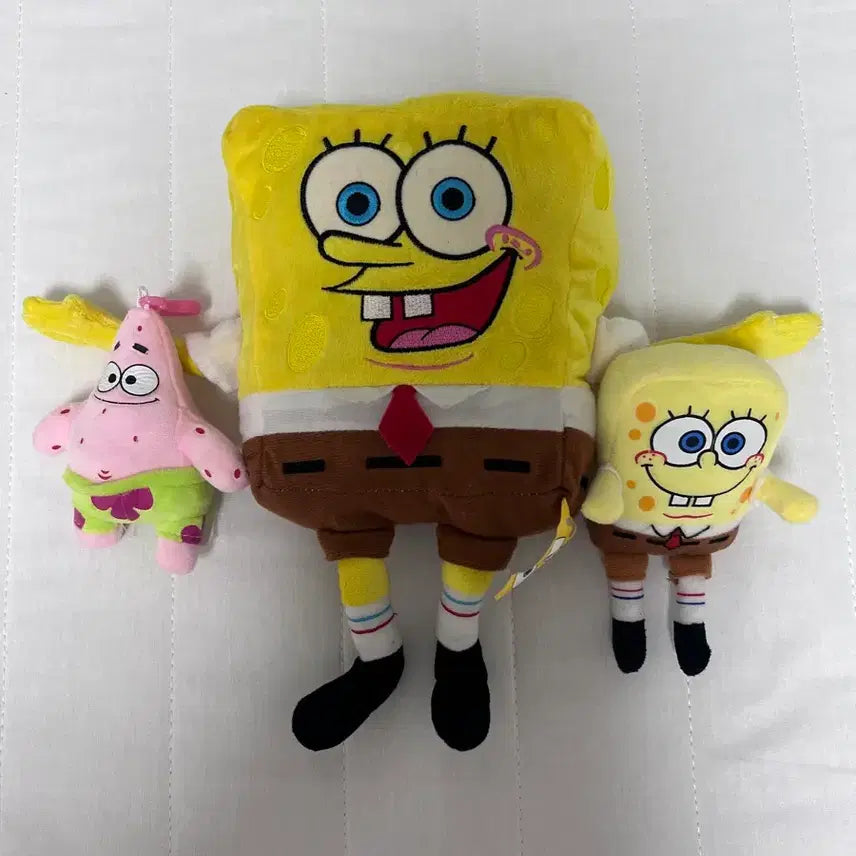 [BUNJANG] SpongeBob SquarePants Stuffed Toy Set / 정품 스폰지밥 인형 세트