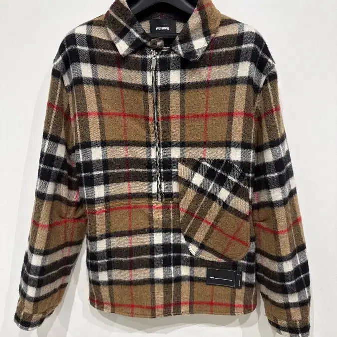 [SOLD OUT] [Free] 위웰던 체크 하프집 울 셔츠