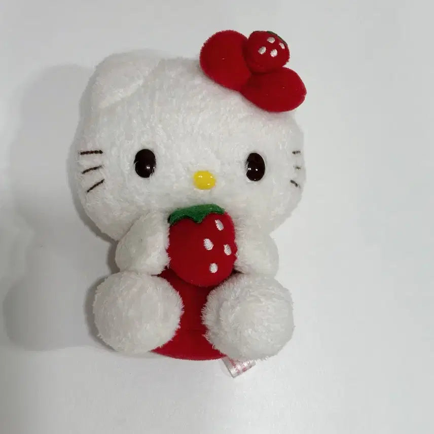 [BUNJANG] Vintage Sanrio Hello Kitty Strawberry Plush / 고전인형 산리오 헬로키티 딸기인형