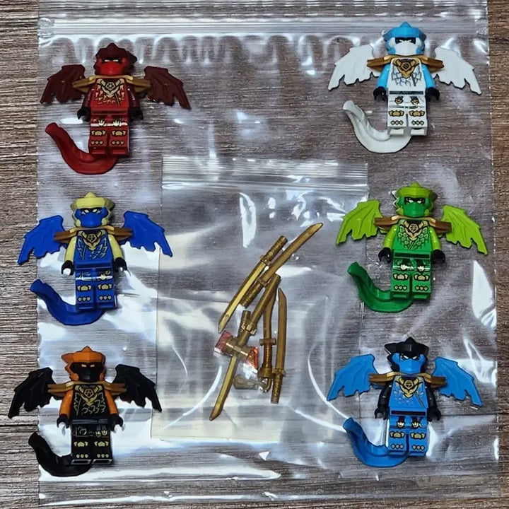 [BUNJANG] LEGO Ninjago Dragon Form Minifigure Set (6 Types) / 레고 닌자고 드래곤폼 미니 피규어 6종 일괄 판매