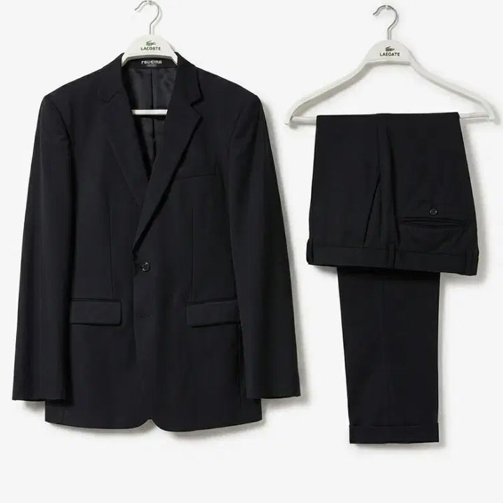 [BUNJANG] Renoma Four Seasons Double-Button Suit Set - Black / 레노마 사계절 더블버튼 정장셋업 세트 블랙 (상의 103/ 하의 33)