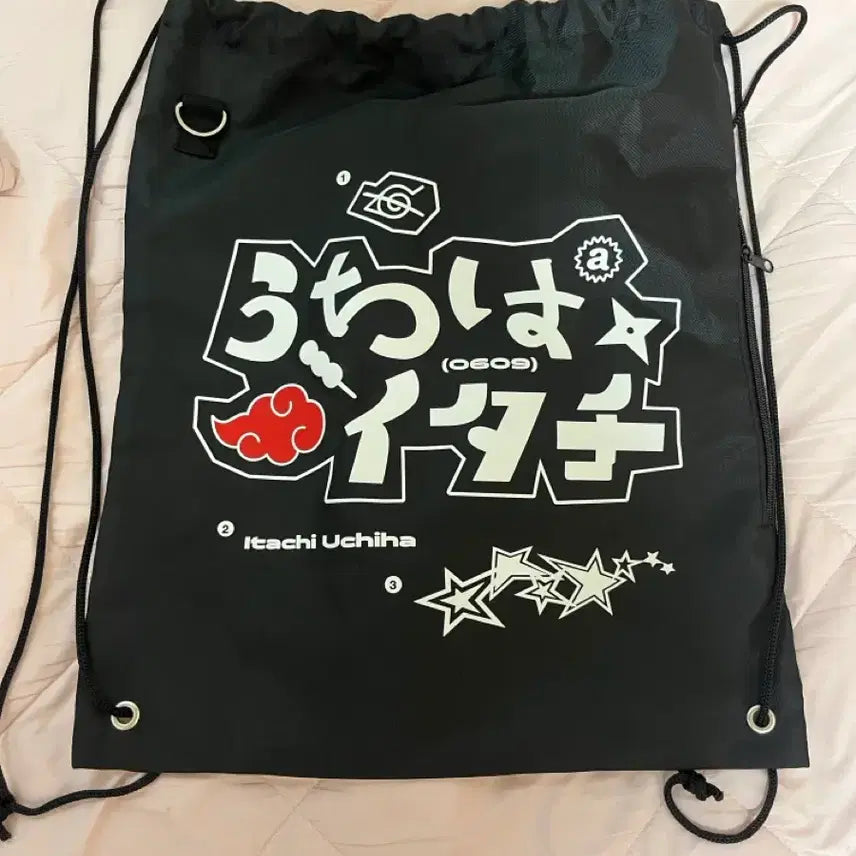 [BUNJANG] Naruto Uchiha Itachi Gym Bag / 나루토 우치하 이타치 짐색 가방