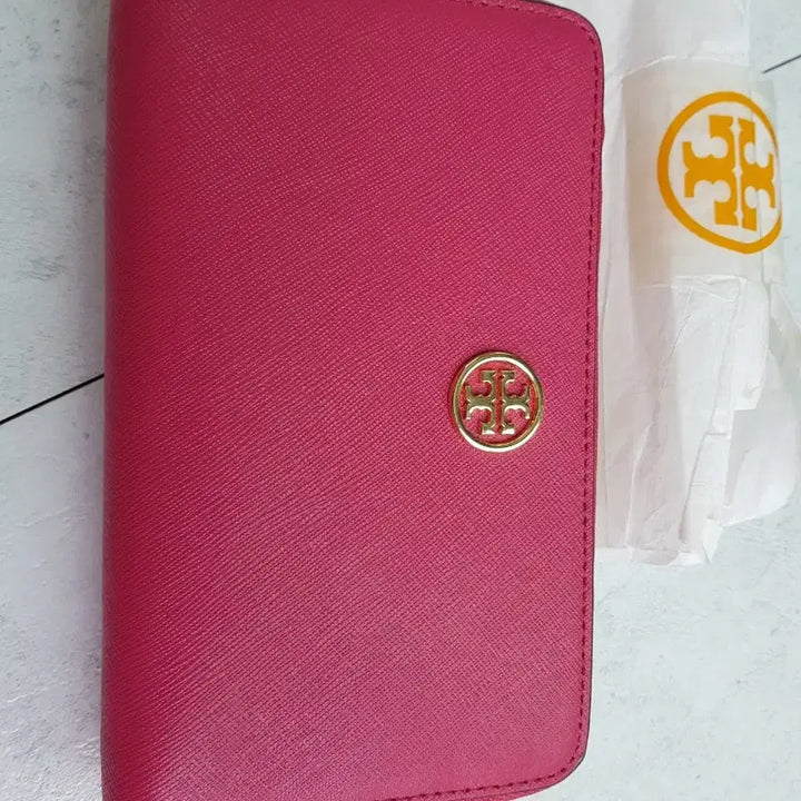 [BUNJANG] Tory Burch Robinson Medium Wallet Dark Peony / (정가25만) 새상품 정품 토리버치 로빈슨 중지갑