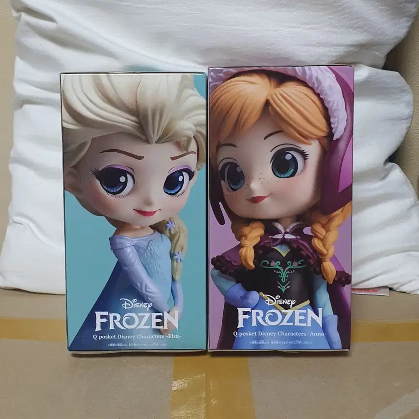 [BUNJANG] Q Posket Disney Frozen Elsa &amp; Anna (2+1 Set) &amp; Olaf Figure / [정품] 큐포스켓 디즈니 겨울왕국 (2+1종세트)