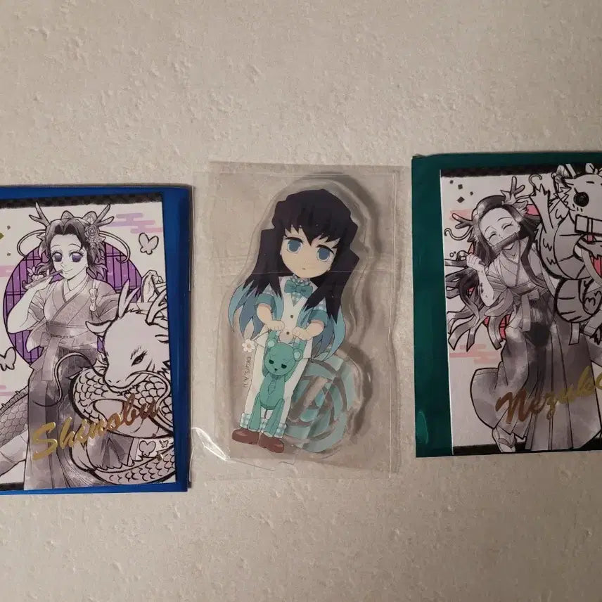 [BUNJANG] Muichiro White Day Acrylic Standee, Shinobu, Nezuko Clear File Bundle Set / 무이치로 화이트데이 아크릴+시노부 네즈코 용의해 일괄