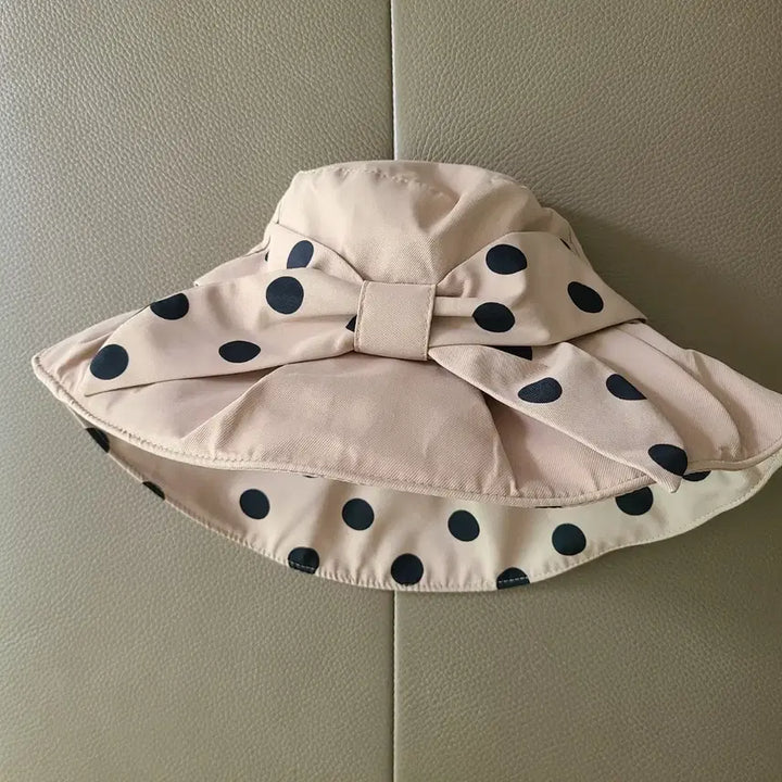 [BUNJANG] Ribbed Brim Sun Hat / 햇빛 차단 리본 챙이 모자 (새것)