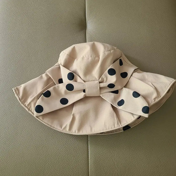 [BUNJANG] Ribbed Brim Sun Hat / 햇빛 차단 리본 챙이 모자 (새것)