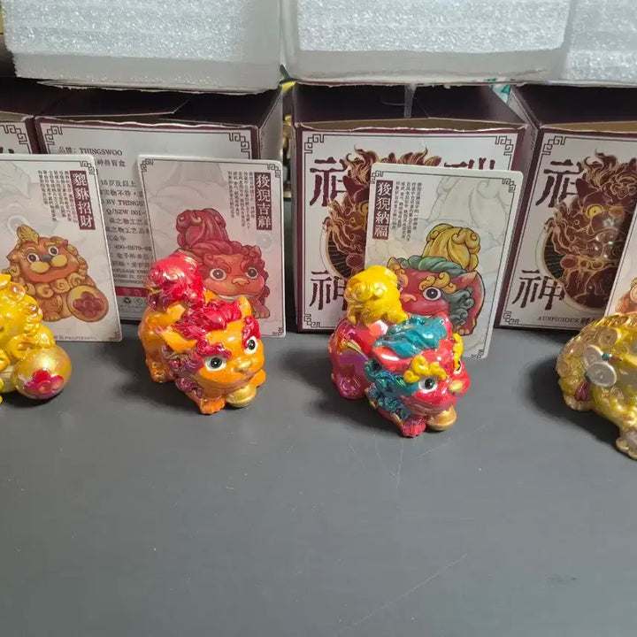 [BUNJANG] Thingswoo Chinese Mythical Beast Figure Bundle Set / Thingswoo 중국 신수 피규어 일괄