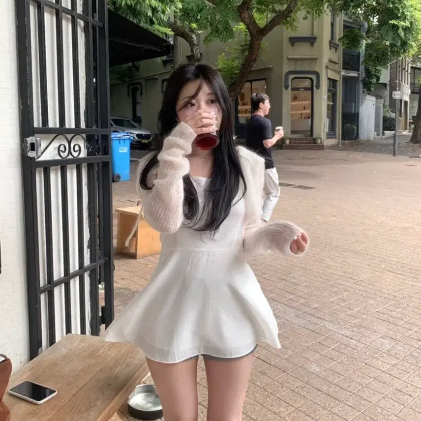 [BUNJANG] Shop of Ove Cloud Hoodie Bolero / 샵오브 ove 클라우드 후디 볼레로
